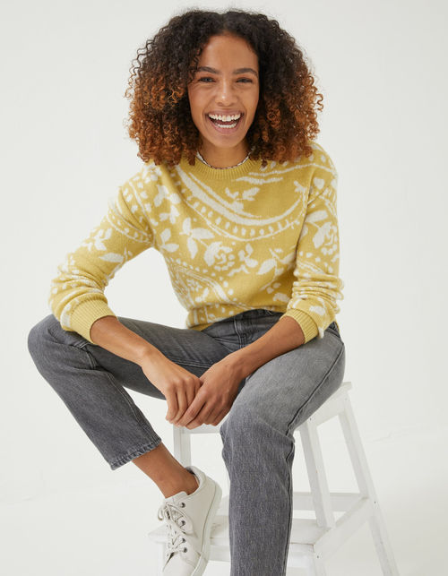 Jacquard Paisley Jumper