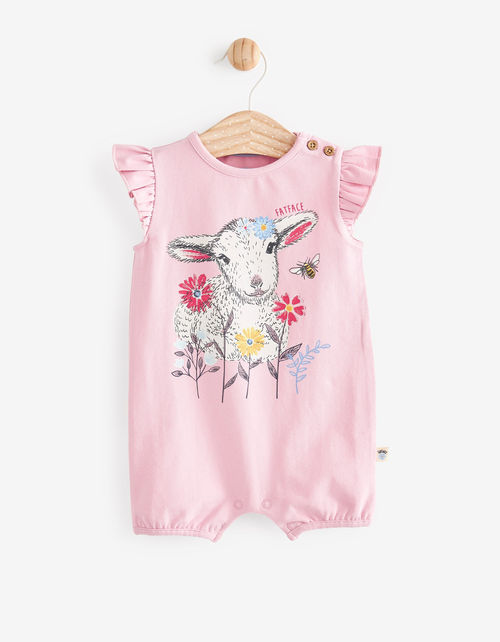 Kid's Lamb Graphic Romper Suit