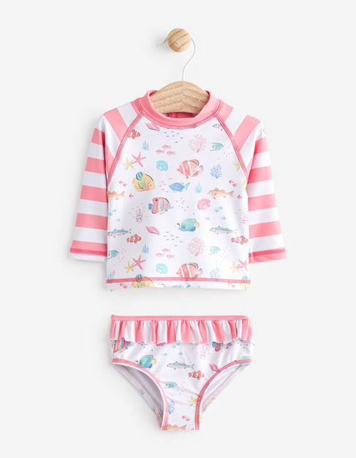 Kid's Sea Print Swimwear Set