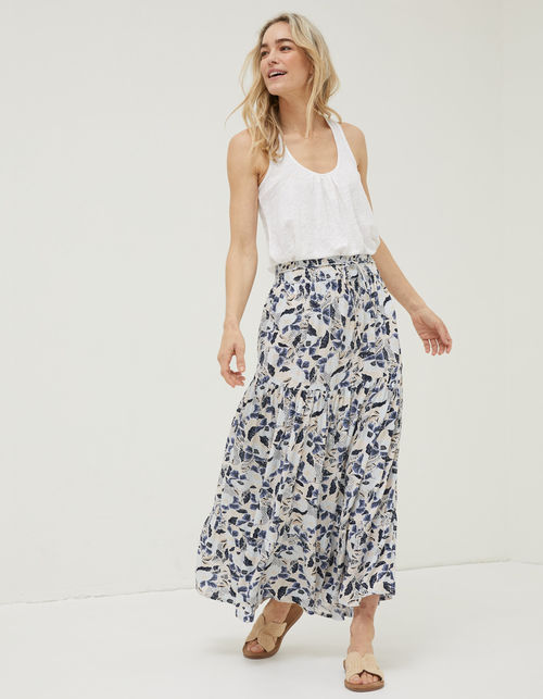 Jayla Batik Flower Maxi Skirt