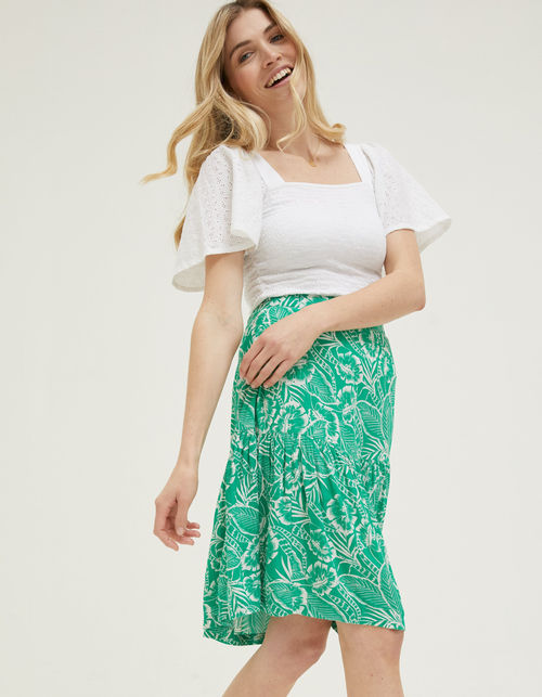 Remy Tropical Leaf Skirt