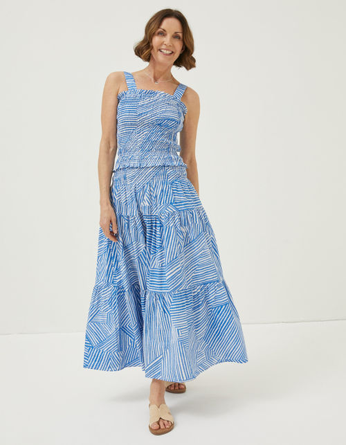 Marina Abstract Maxi Skirt