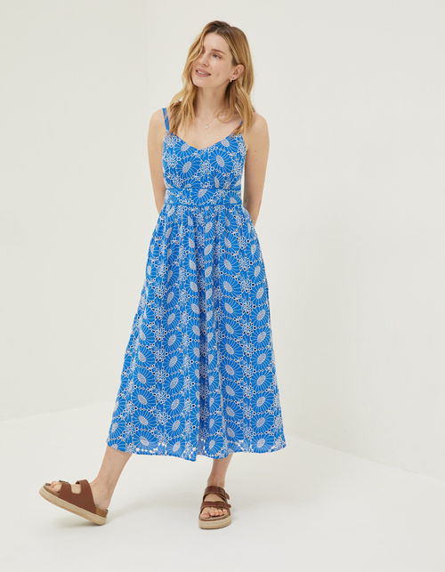 Jayden Broderie Midi Dress