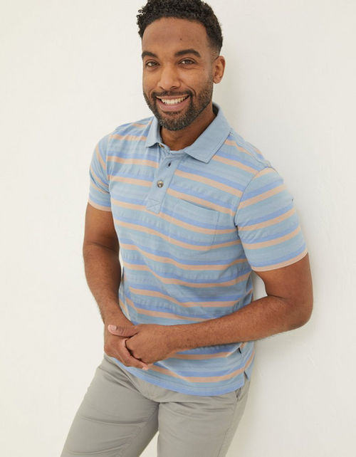 Mens Harlyn Textured Stripe...