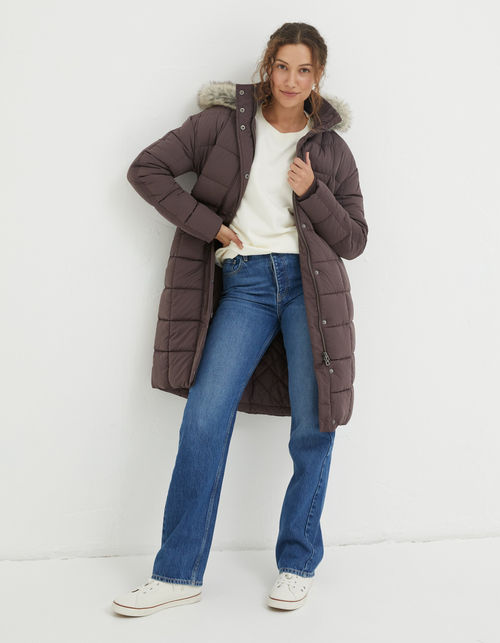 Sienna Quilted Mid Length Coat