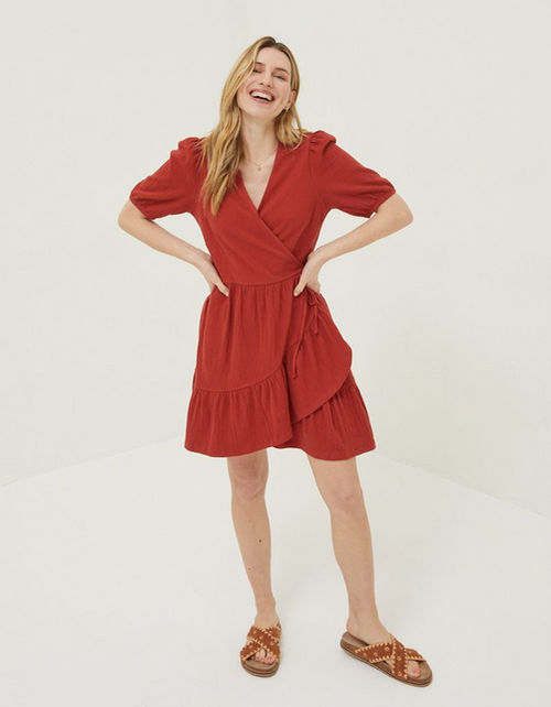 Danica Jersey Wrap Dress