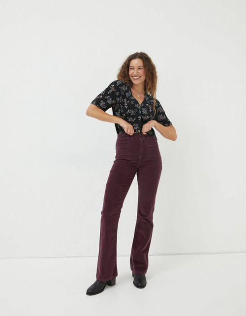 Fly Flare Corduroy Trousers