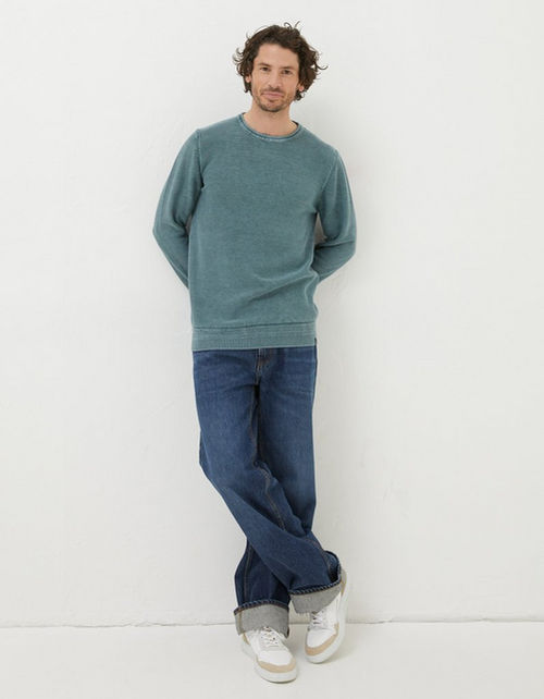 Mens Berwick Washed Crew Neck