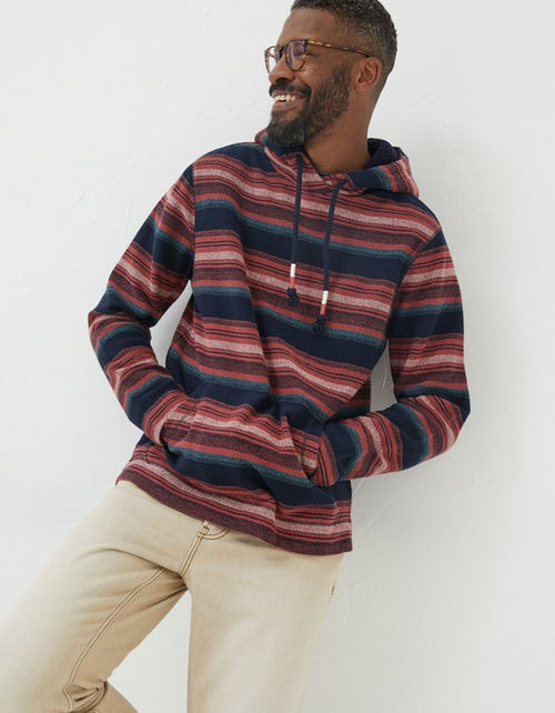 Mens Trescowe Stripe Hoodie