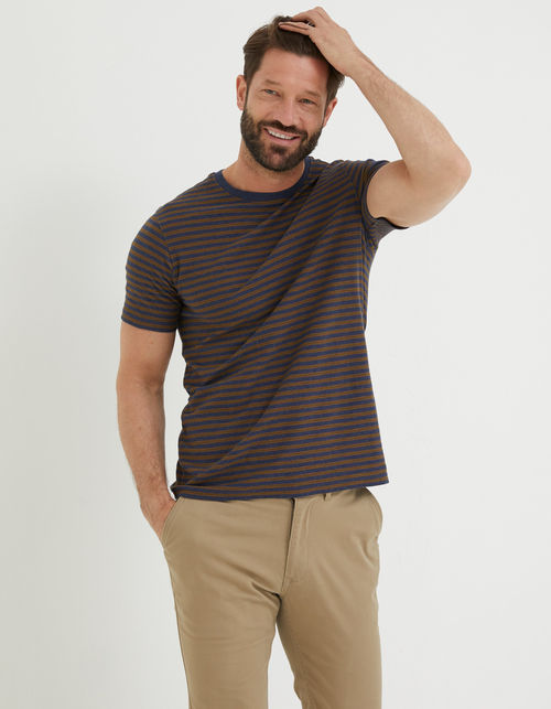 Mens Porth Stripe T-Shirt