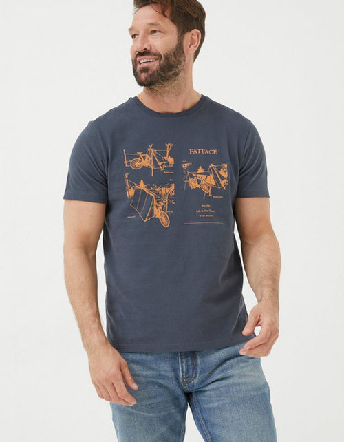 Mens Bike In Tents T-Shirt