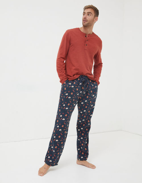 Mens Breakfast Print Pyjama...