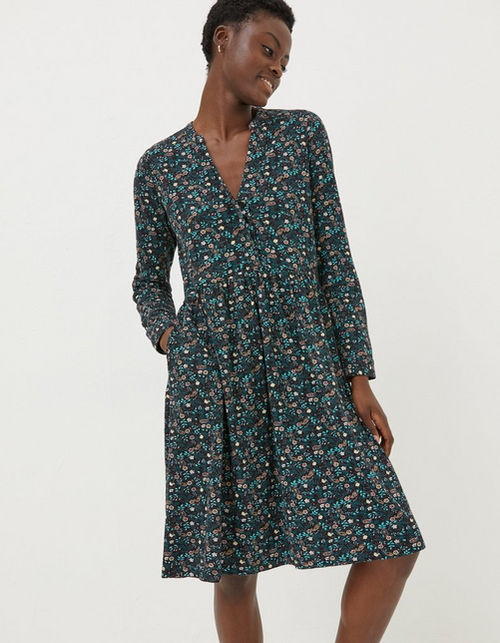 Elsie Evergreen Jersey Dress