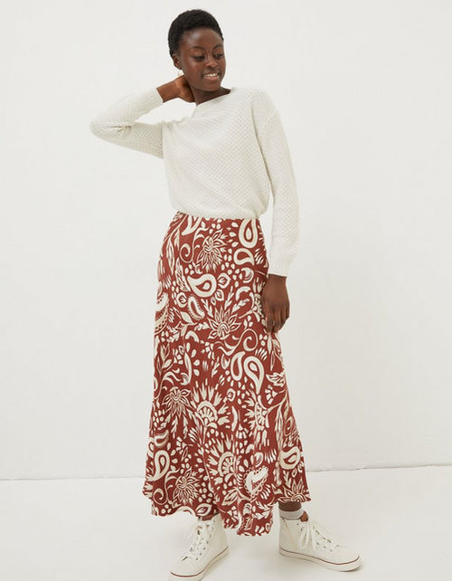 Pat Watercolour Midi Skirt