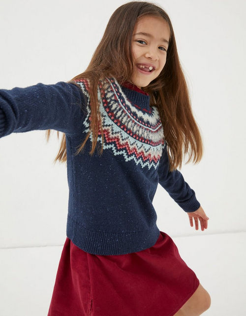 Kid's Fairisle Knitted Crew...