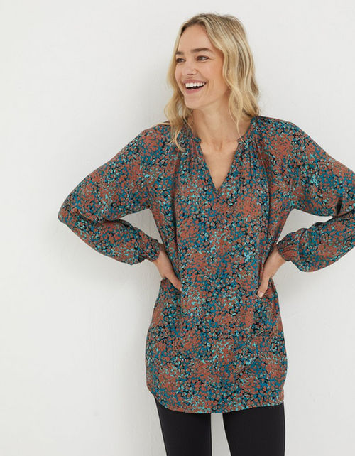 Faye Textured Spot Tunic