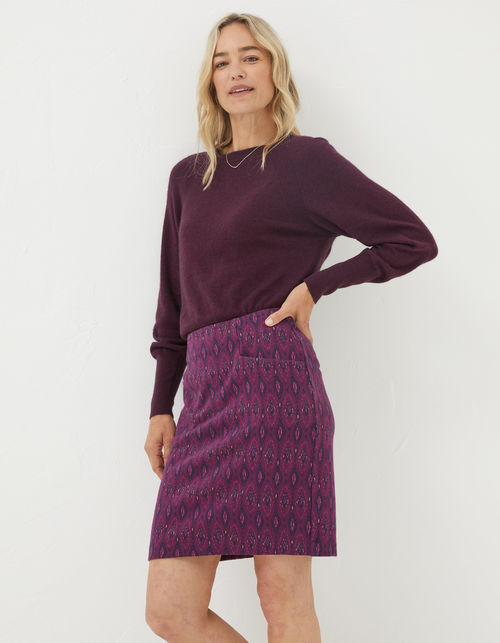 Jennie Ikat Geo Jersey Skirt