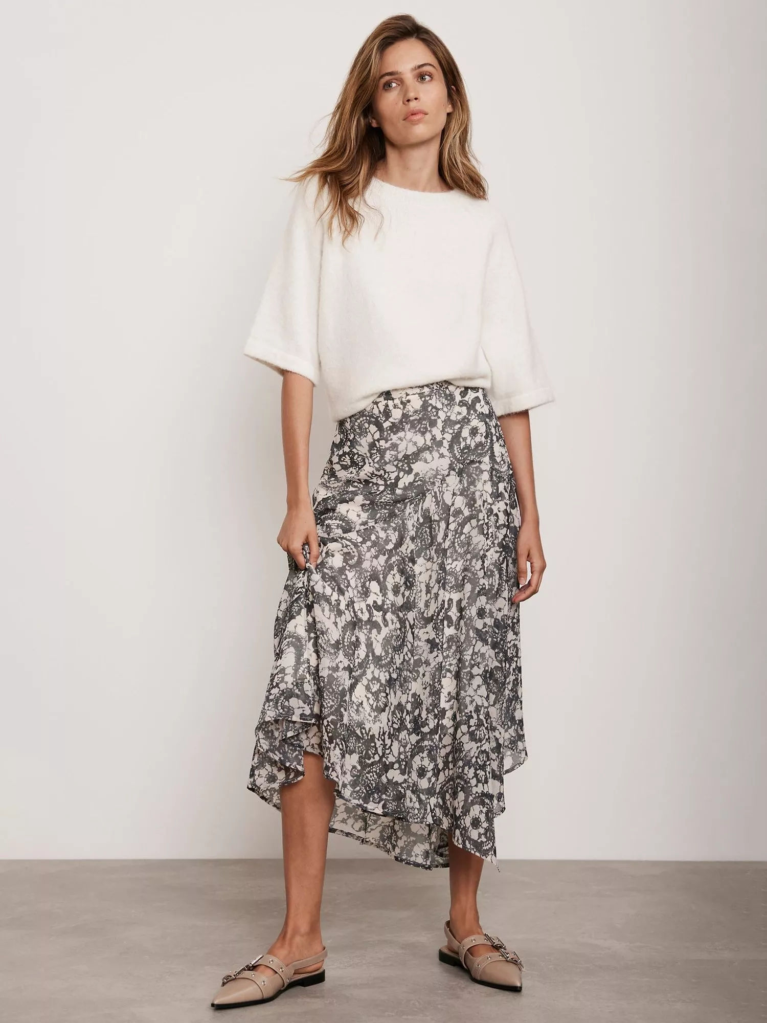 Mint velvet zebra print skirt hot sale