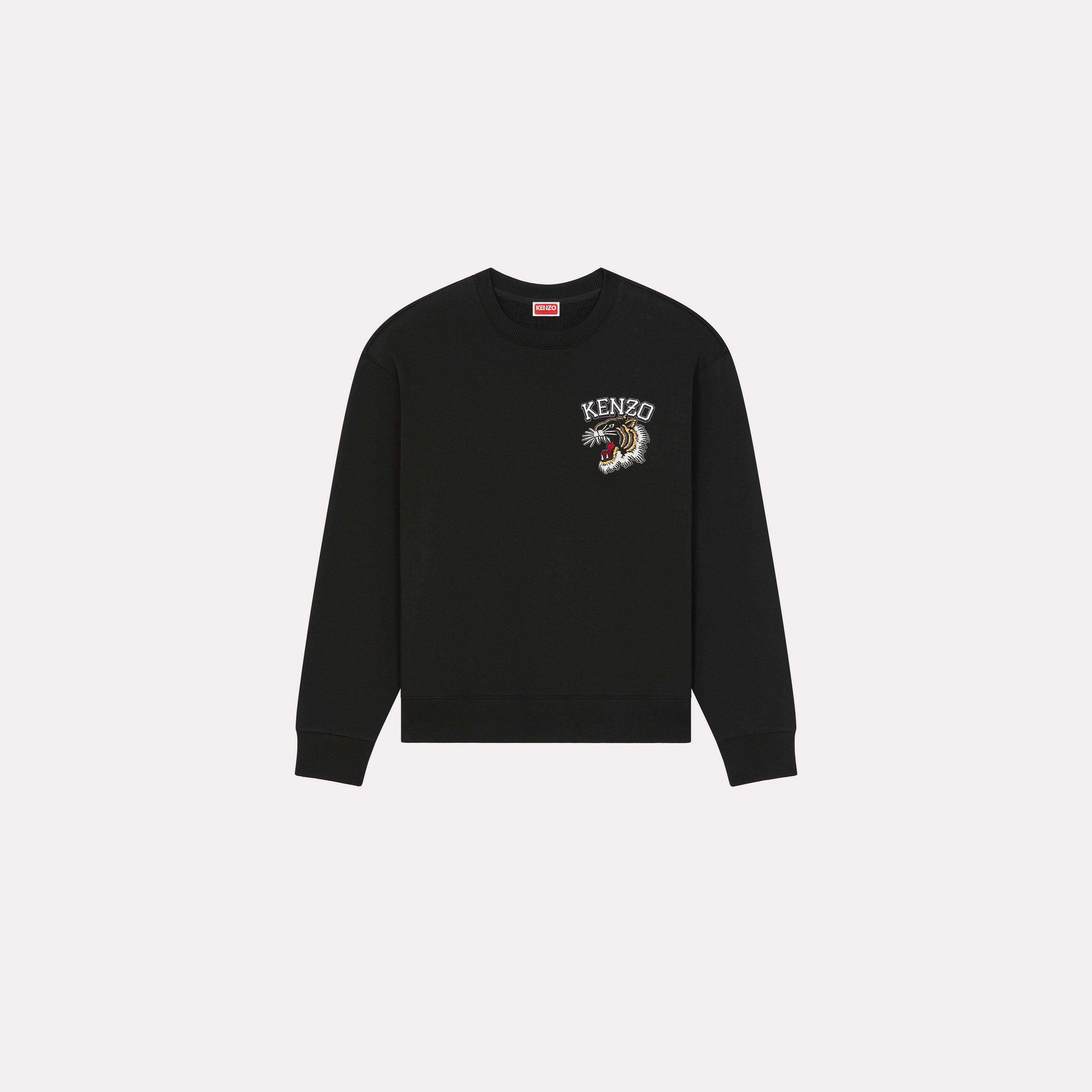 Kenzo Sweatshirt Brod Varsity Tigre Jungle Homme Noir Xxl