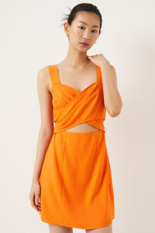 Wrap Over Mini Dressorange