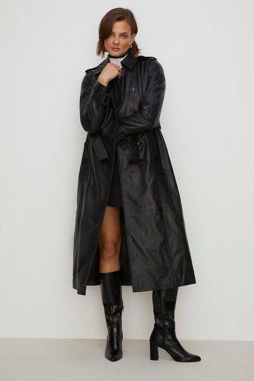 Leather Trench Coat