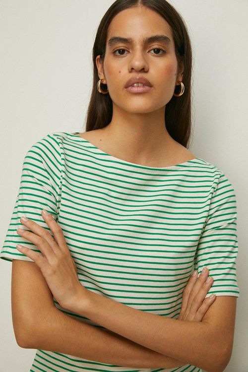 Essential Stripe Cotton Slash...