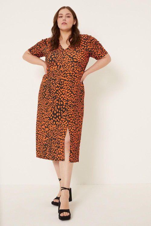 Curve Animal Ruched Sleeve...