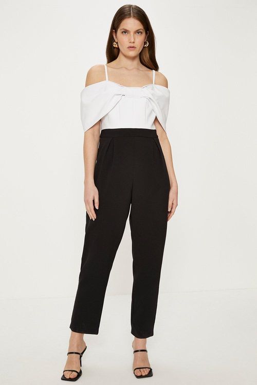 Bow Detail Bardot Jumpsuit