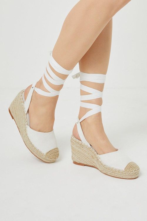 Canvas Espadrille Lace Up...