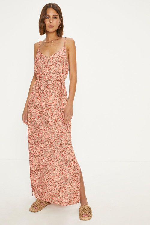 Paisley Print Strappy Maxi...