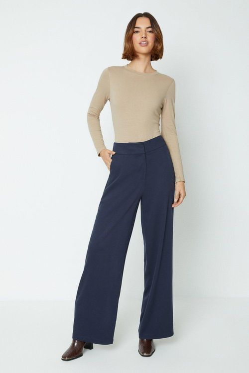 Wide Leg Twill Relaxed...