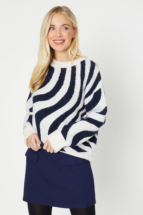 Petite Swirl Print Jumper