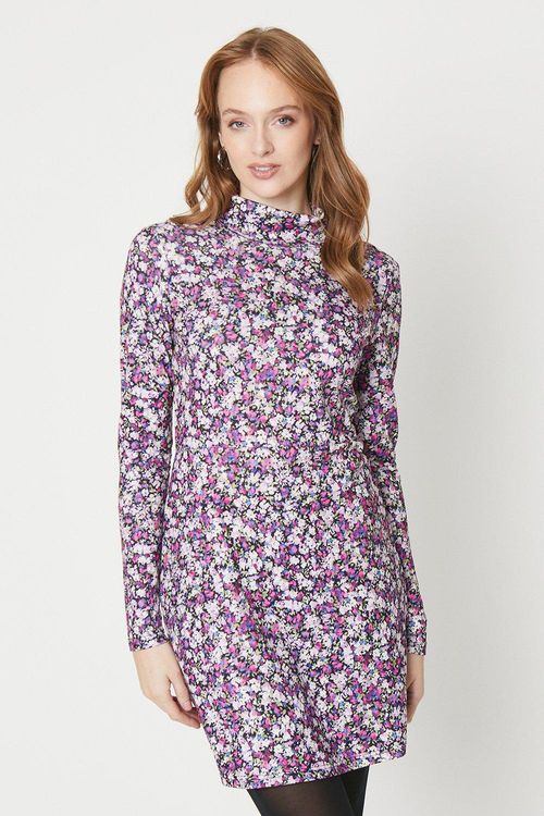 Floral Roll Neck Long Sleeve...