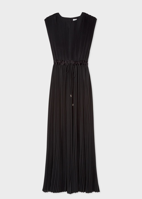 Women's Black Pleated...