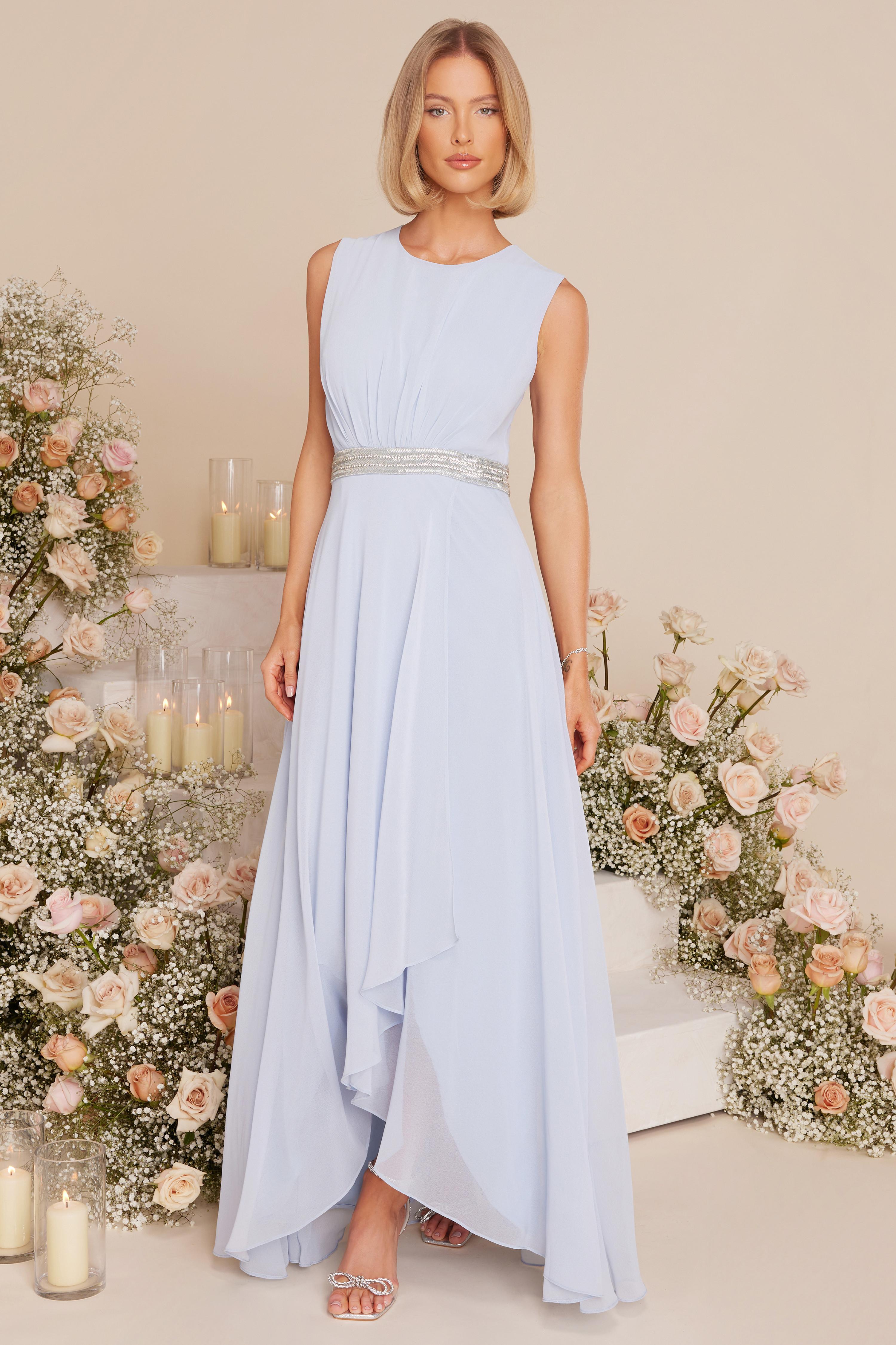 Dipped hem maxi dress clearance