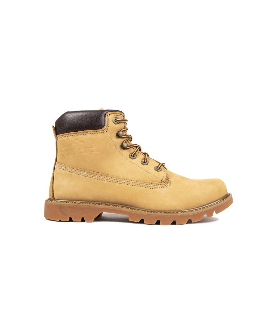 Caterpillar Mens Bruiser Boots Tan Size UK 12 74.49