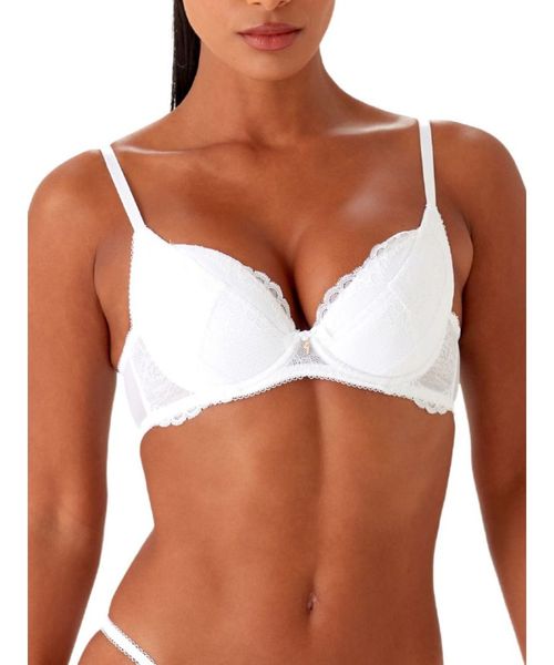 Superboost Lace Plunge Bra White, Gossard