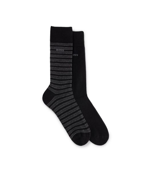 Boss 2 Pack Mens Stripe Sock...