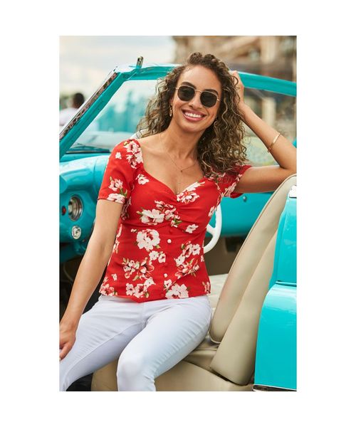 Buy Women's Sosandar Floral Tops Online