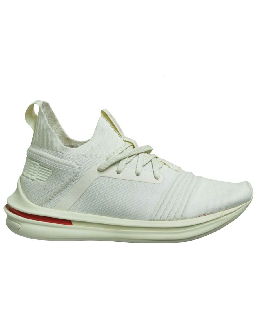 Puma Ignite Limitless SR EvoKnit White Lace Up Womens Running