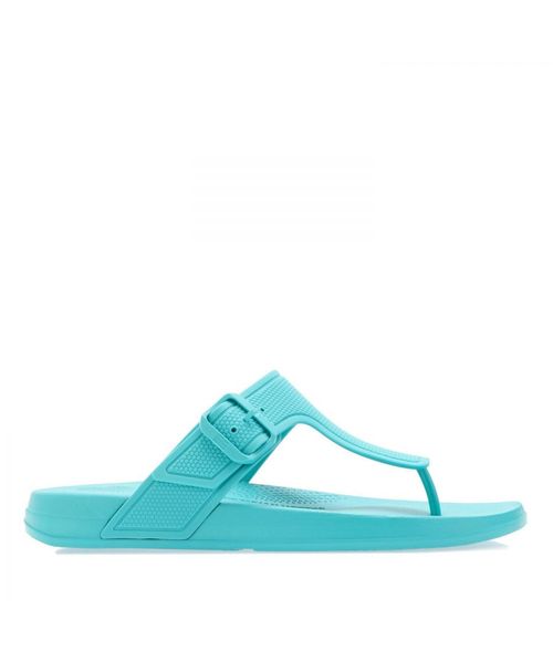 Fitflop Womenss Fit Flop iQushion Two-Bar Buckle Slide Sandals in ...