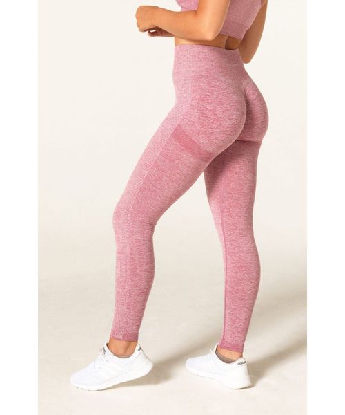 V3 Apparel Womens Define Seamless Scrunch Leggings - Pink Marl Polyamide -  Size Small, £19.99