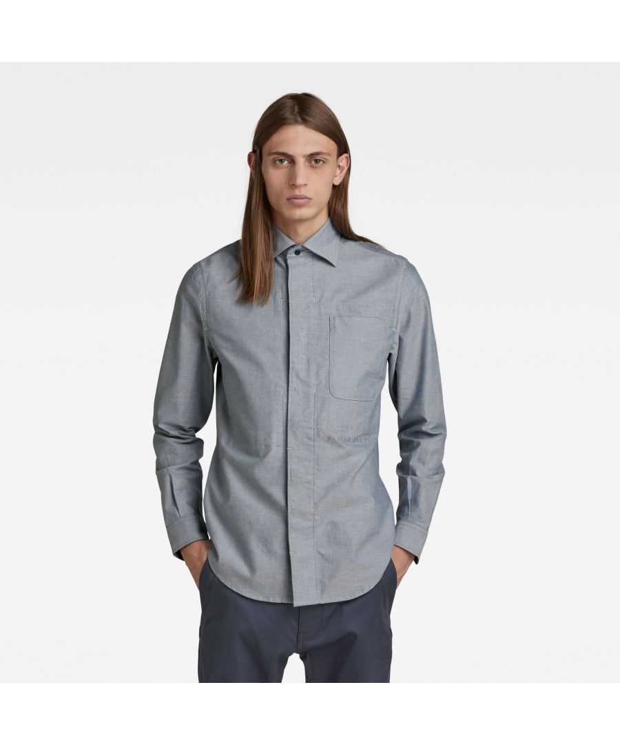 G Star Raw Mens G Star RAW Secret Utility Regular Shirt Grey