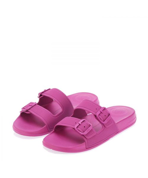 Fitflop Womenss Fit Flop iQushion Two-Bar Buckle Slide Sandals in ...