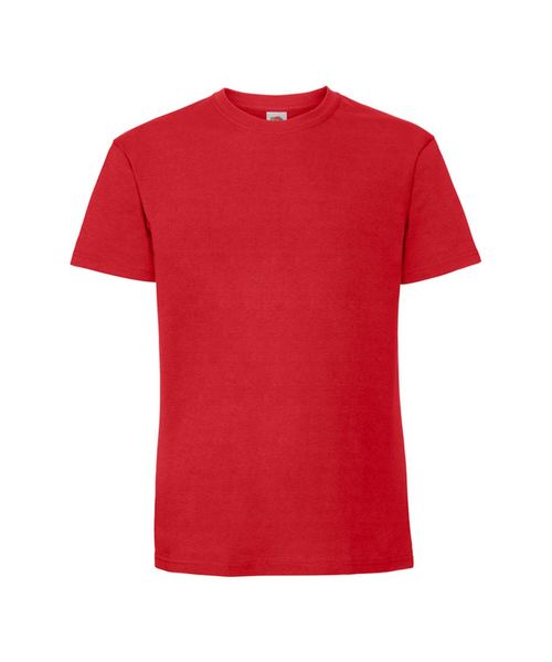 Fruit of the Loom Mens Iconic Premium Ringspun Cotton T-Shirt (Red) - Size  Small | £8.90 | Mirror Online