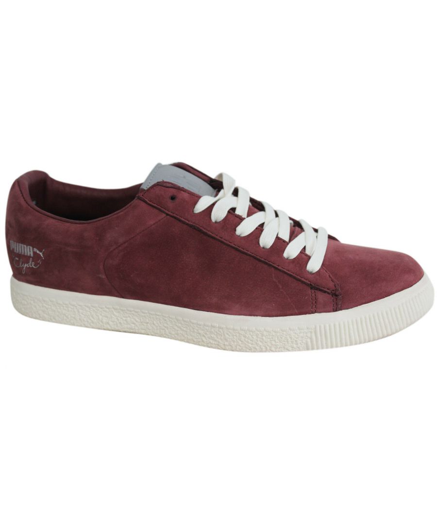 Puma clyde clearance burgundy