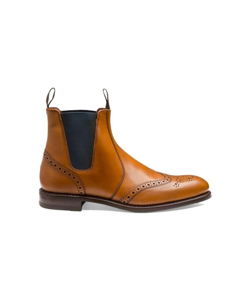 Loake Mens Hoskins Boots - Tan - Size UK 7.5
