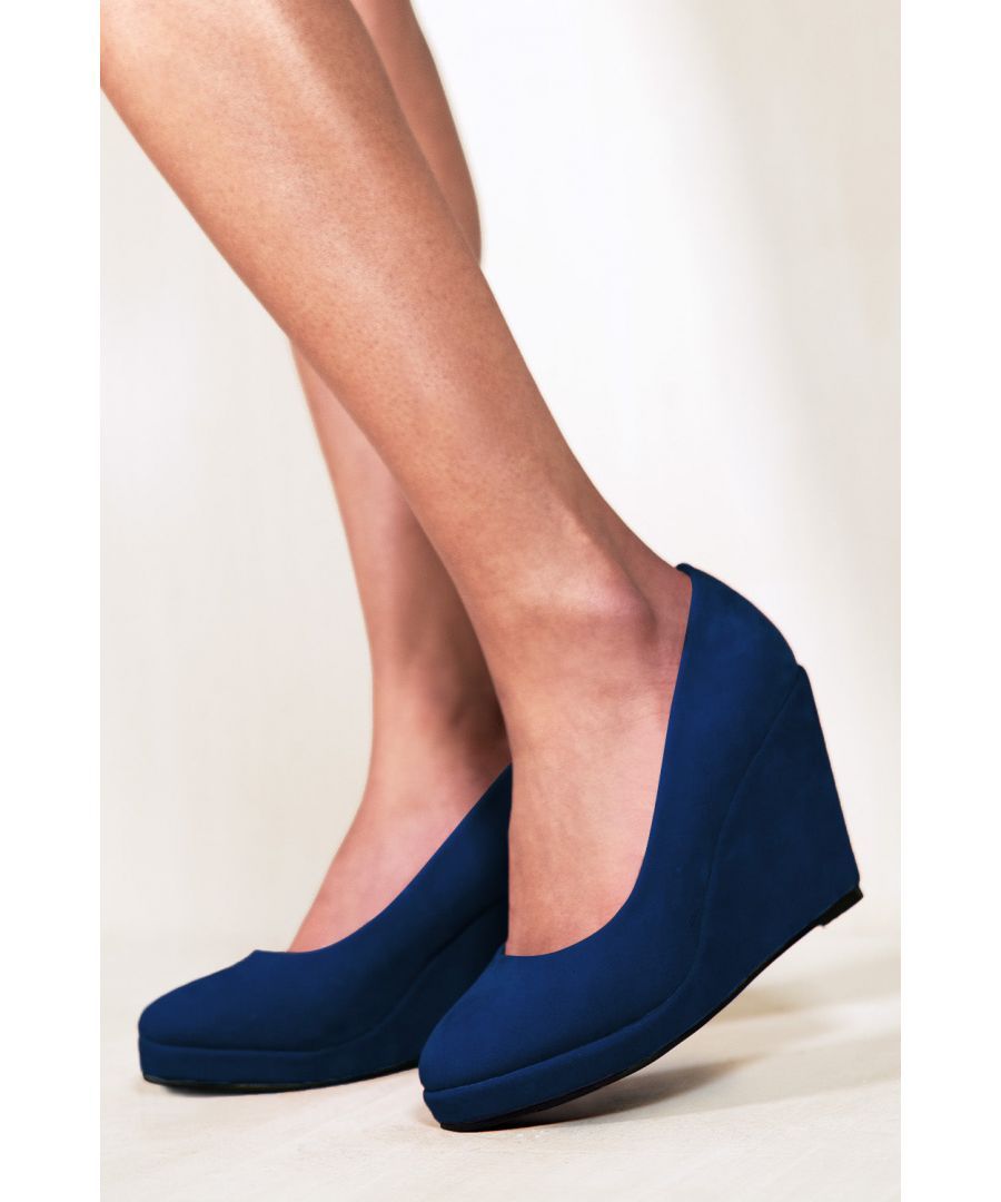 Where s That From Womens Luisa Platform Wedge Heel Court Shoes