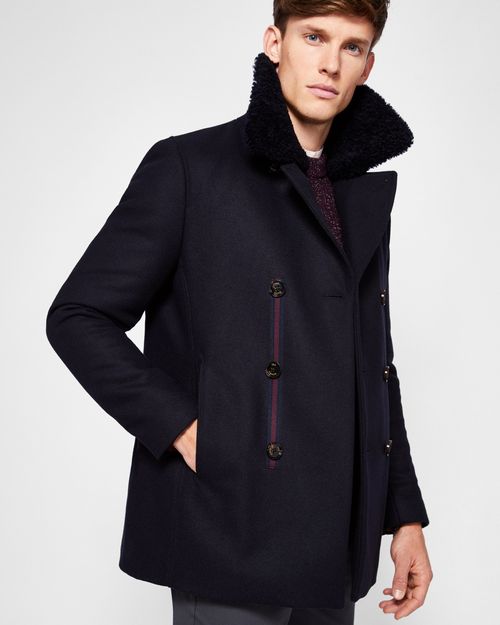 Wadded Wool Overcoat