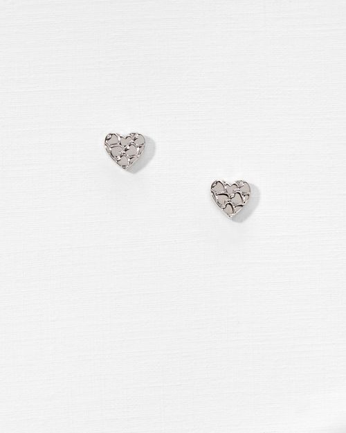 Heart To Heart Stud Earrings